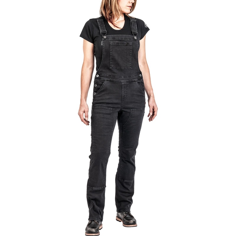 Dovetail Workwear Freshley Overall Black Stretch Denim – Women’s
