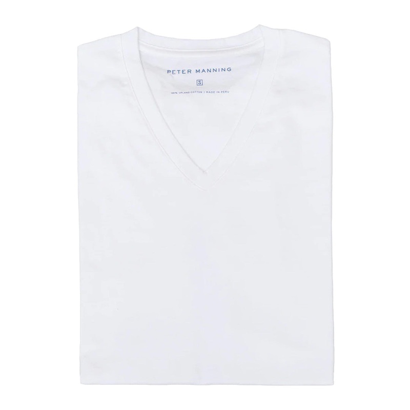 The V Neck T – White 1