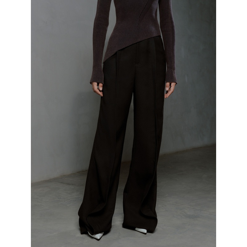 Wide-Leg Pants Black XS