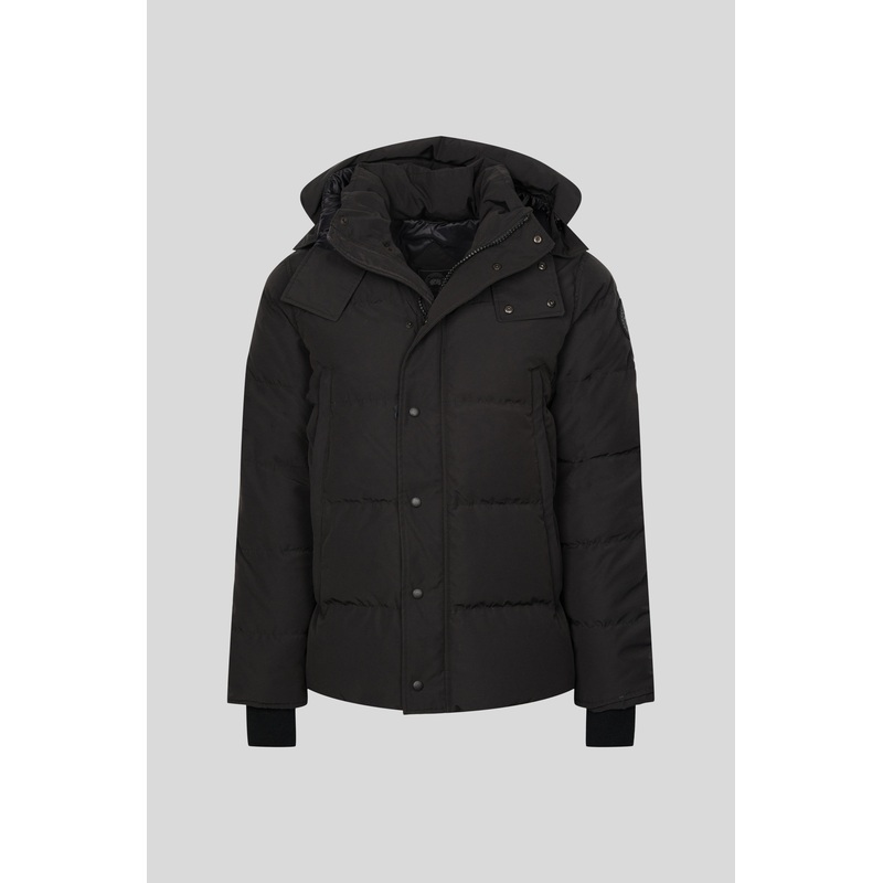 Wyndham Parka Black Label with Hood Trim L Very Good