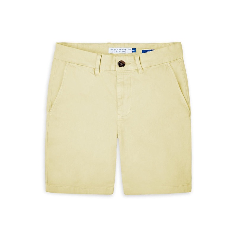 Stretch Chino Shorts – Pale Yellow 28W x 7L