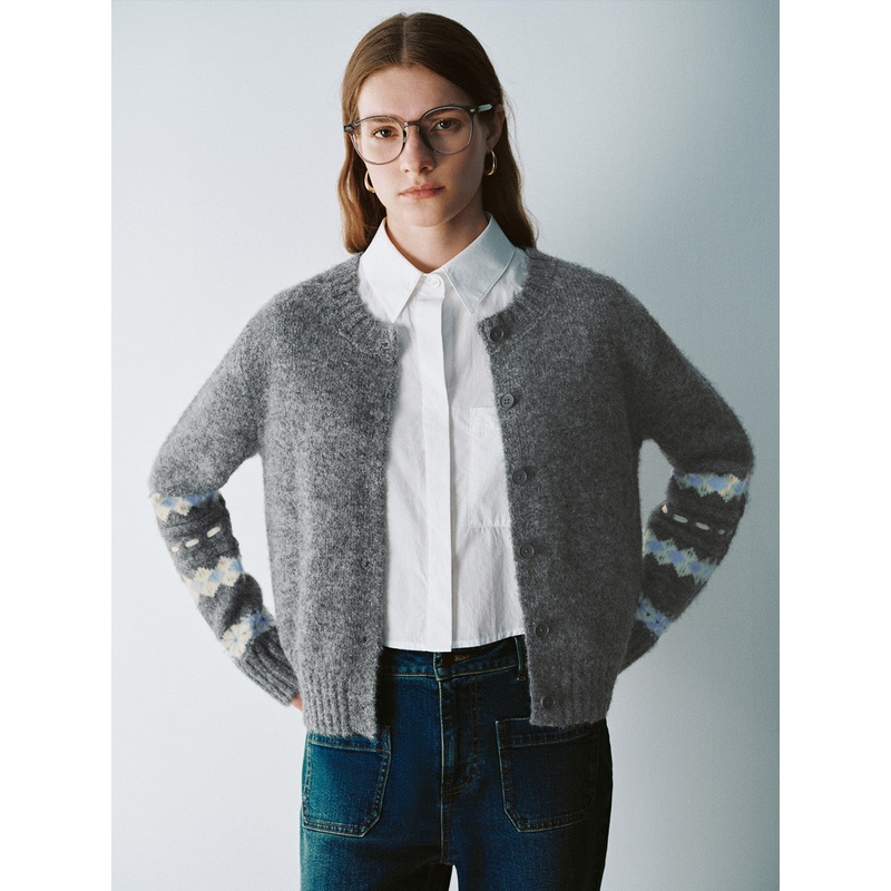 ButtonUp Straight Knitted Cardigans Grey XS