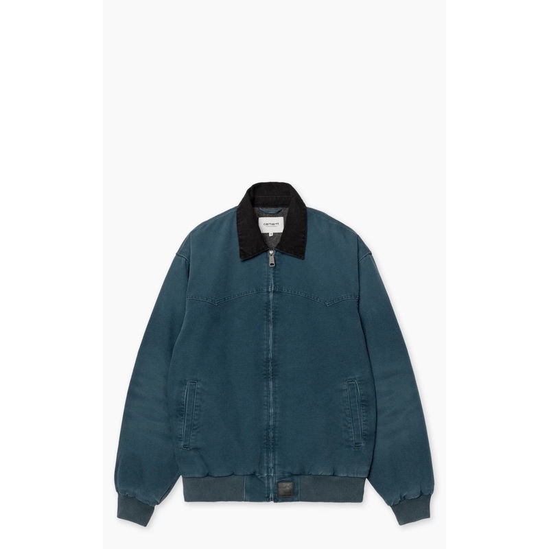 Carhartt WIP OG Santa Fe Jacket Dearborn Canvas Deep Lagoon/Black S