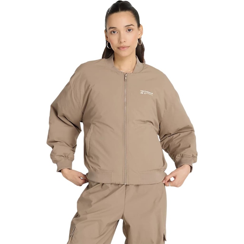 New Balance Linear Heritage Woven Bomber Jacket – Women’s