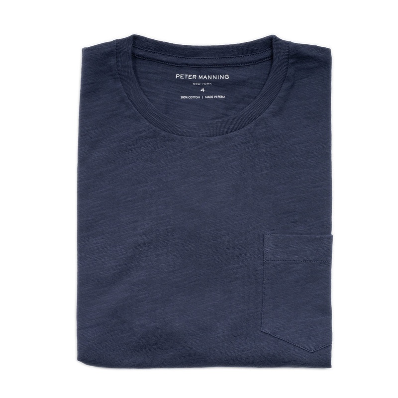 Slub Pocket T-Shirt – Navy 1
