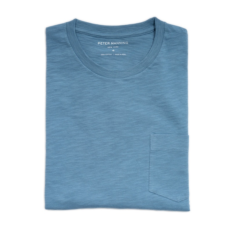 Slub Pocket T-Shirt – Slate 1