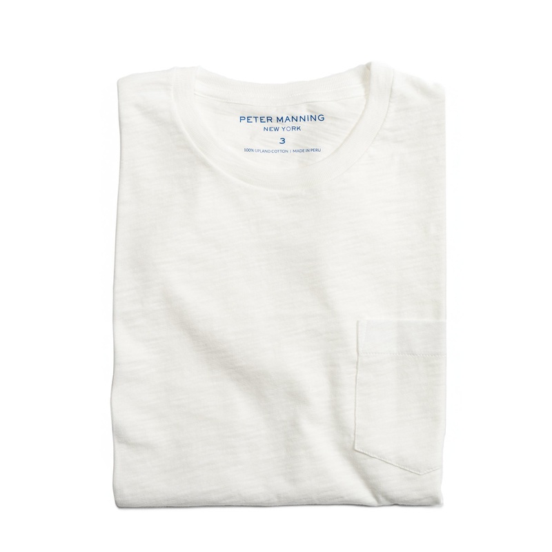 Slub Pocket T-Shirt – White 1