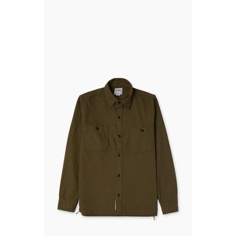 Solid Viera Shirt Heavy Ounce Olive S