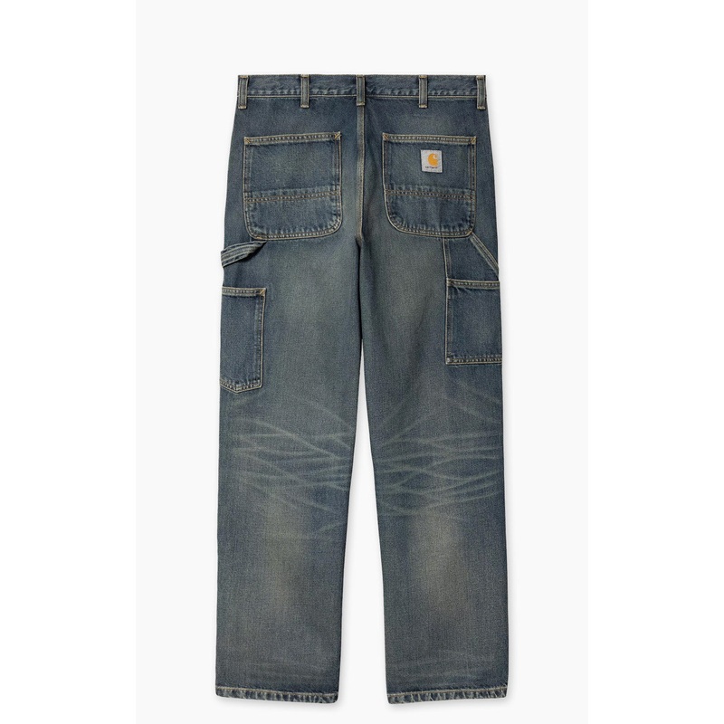 Carhartt WIP Double Knee Pant Smith Denim Worn Used Blue 30/32