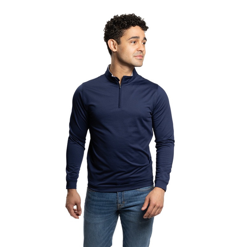 Performance Quarter Zips – Navy 1