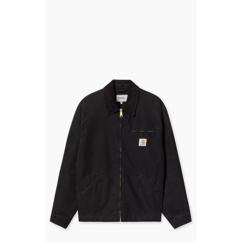Carhartt WIP OG Detroit Jacket Dearborn Canvas Aged Canvas Black/Black XS