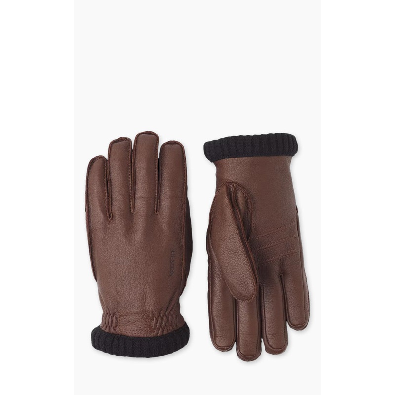 Hestra Deerskin Primaloft Rib Chocolate 7 – S