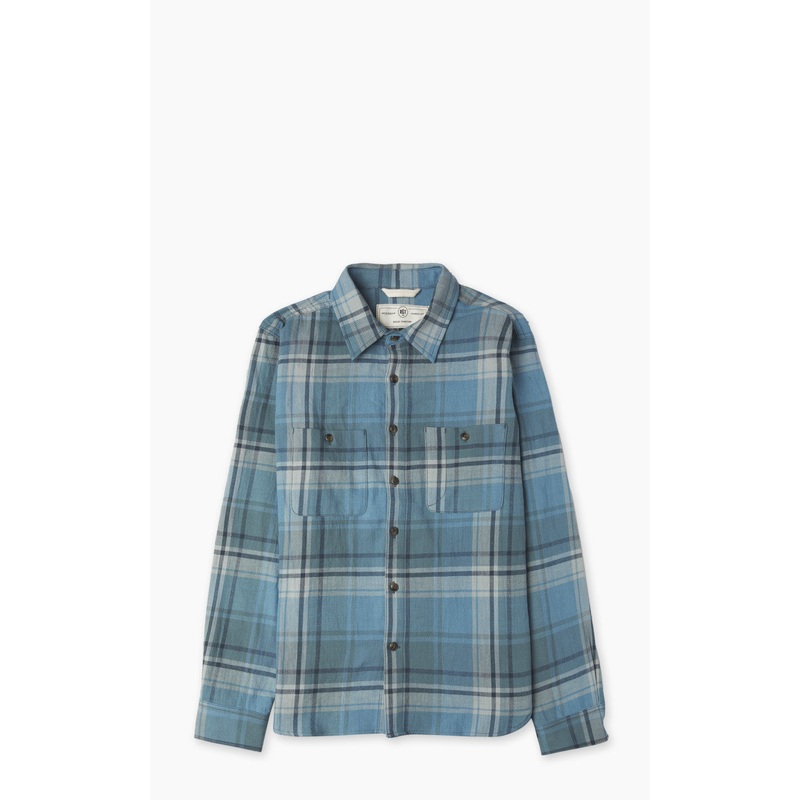 Rogue Territory Field Shirt Icy Blue Plaid S