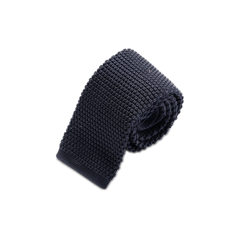 Ties – Navy Silk Knit
