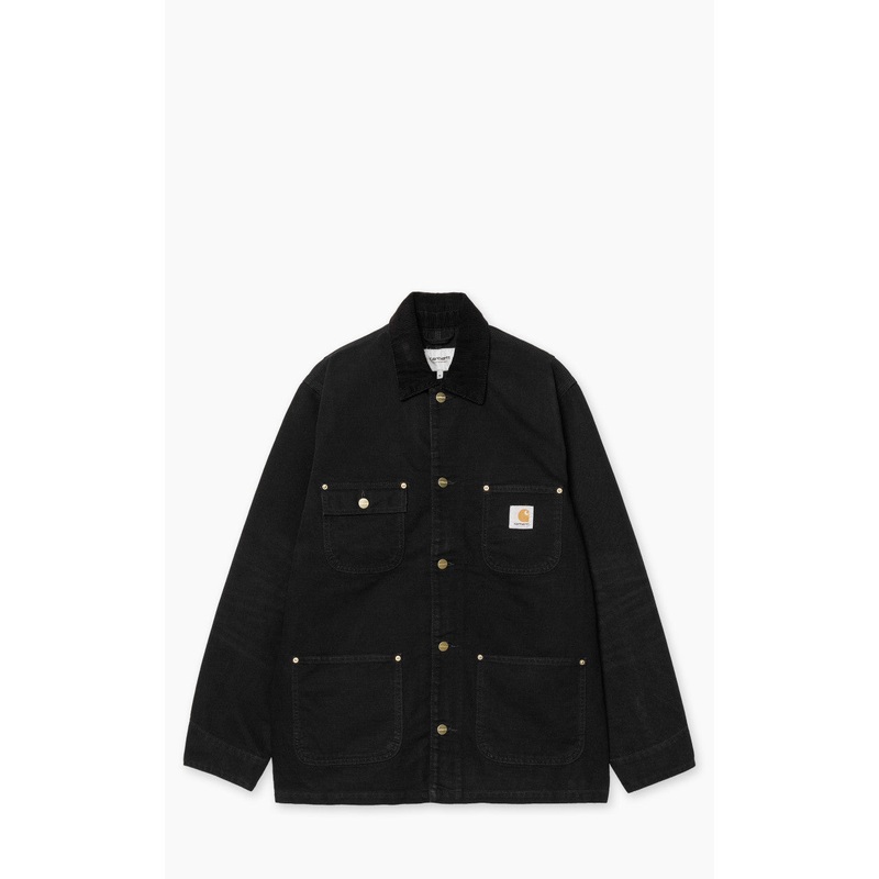 Carhartt WIP OG Chore Coat Dearborn Canvas Aged Black/Black S