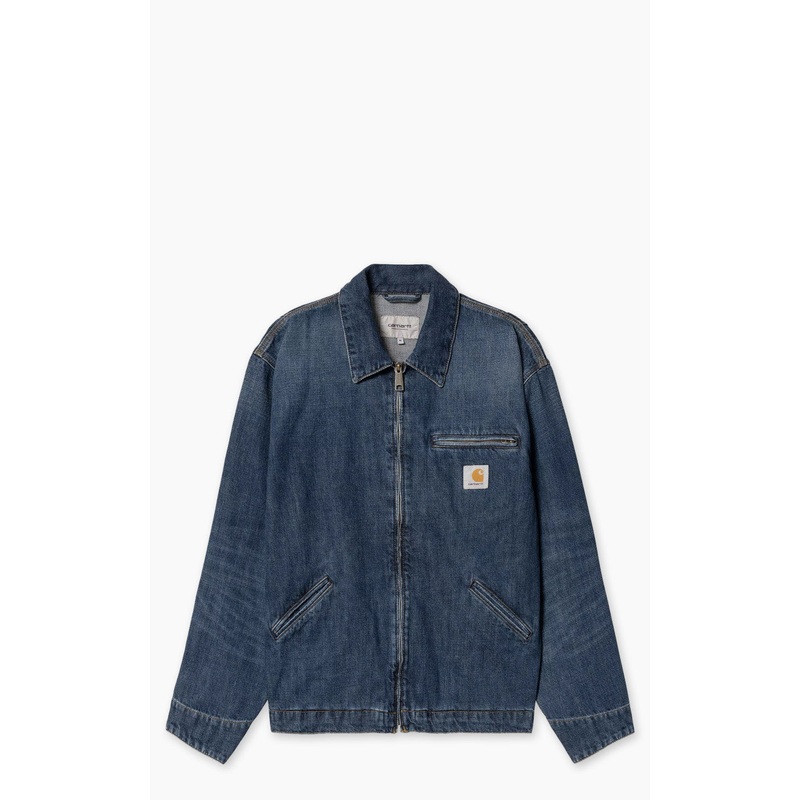 Carhartt WIP OG Detroit Jacket Camano Denim Blue Dark Used S
