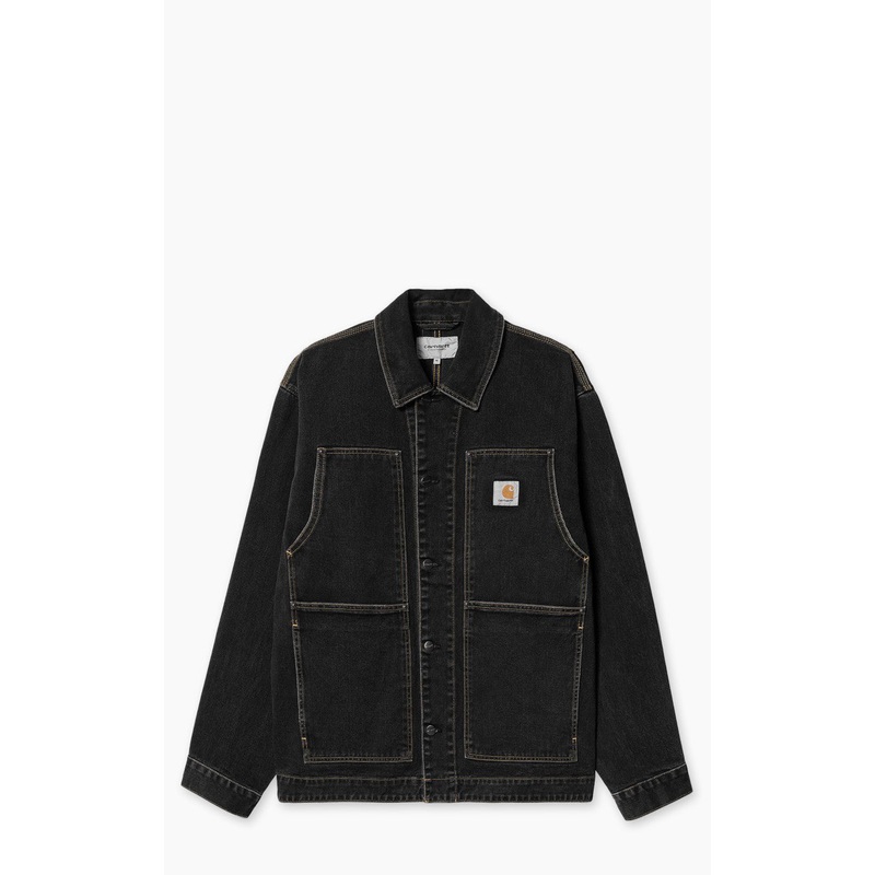 Carhartt WIP OG Double Front Jacket Maitland Denim Black Stone Washed S