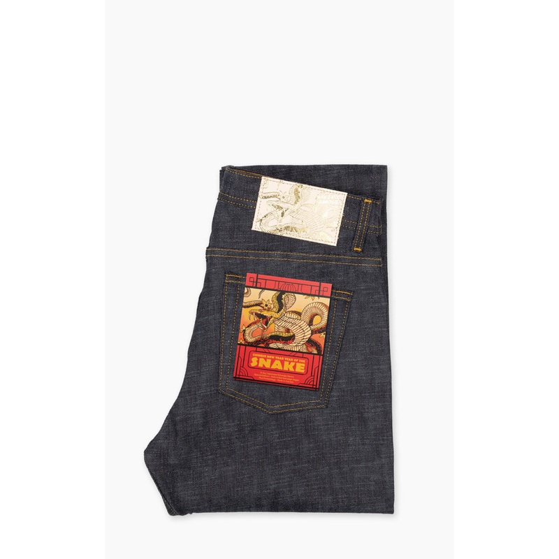 Naked & Famous Denim Weird Guy Chinese New Year – Year Of The Snake Indigo 12.5oz 30/34
