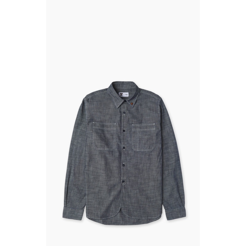 Tellason Fisher Shirt New Chrambray Blue S