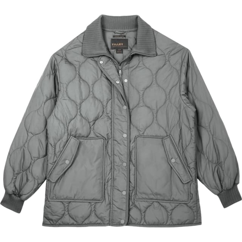 Tilley Rib Collar Quilted Coat – Women’s