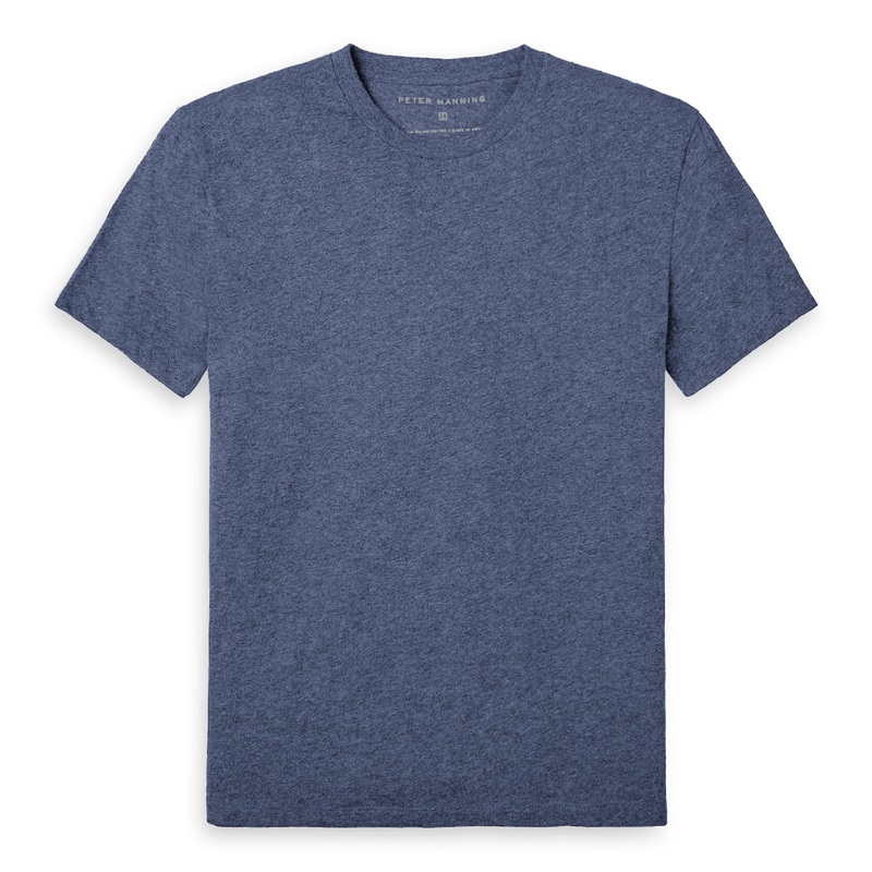 Vintage Crew T-Shirt – Heather Navy 1