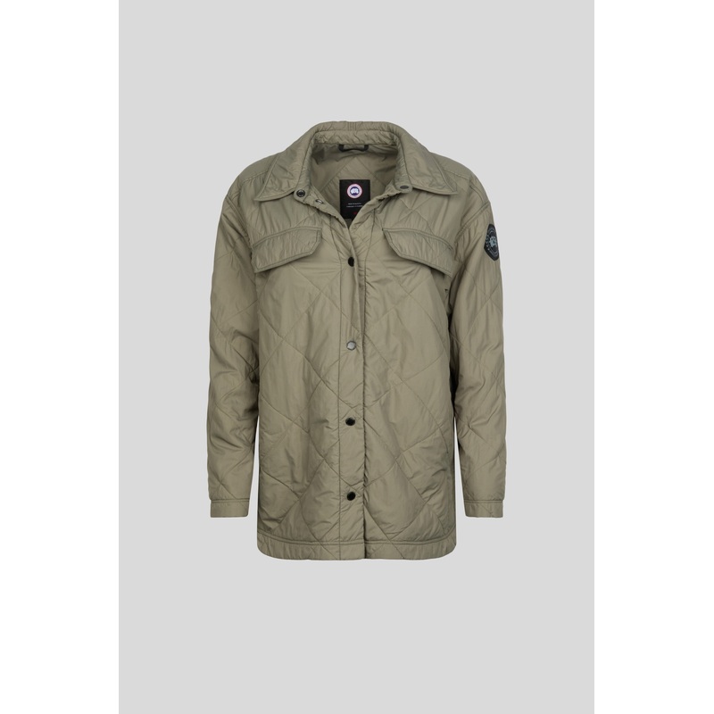 Albany Quilted Shirt Jacket Black Label M Excellent