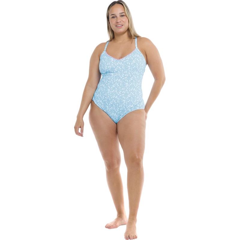 Body Glove Flowery Skies Sandbar Plus Size One-Piece Swimsuit – Women’s
