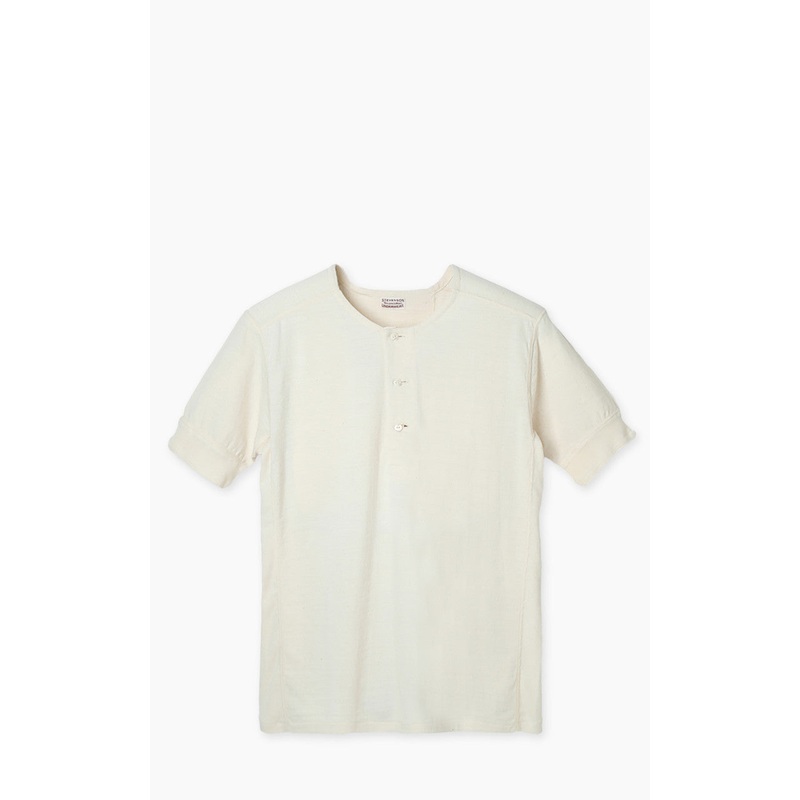 Stevenson Overall Co. SideFlex Loopwheeled Henley Oatmeal M