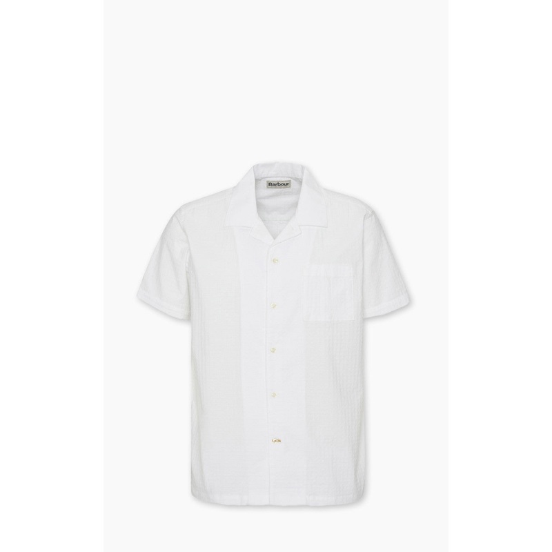 Barbour Irvine Textured S/S Shirt White S