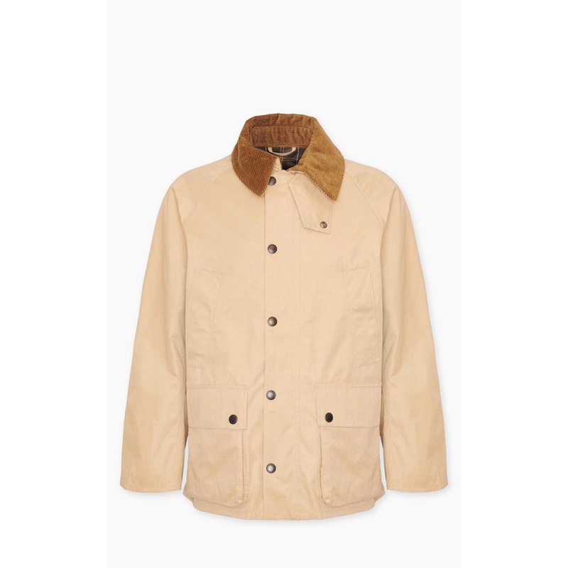 Barbour Peached Oversized Bedale Casual Jacket Stone 38