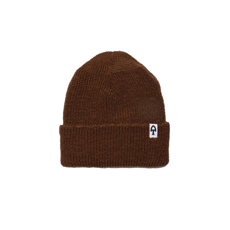 Merino Wool Beanie – Brown