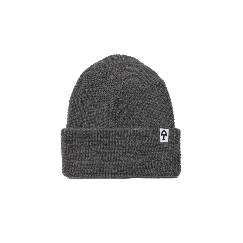 Merino Wool Beanie – Heather Grey