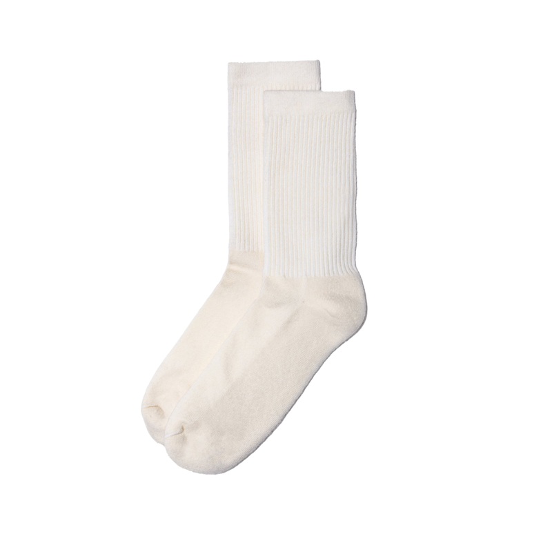 Superfine Merino Wool Socks – White
