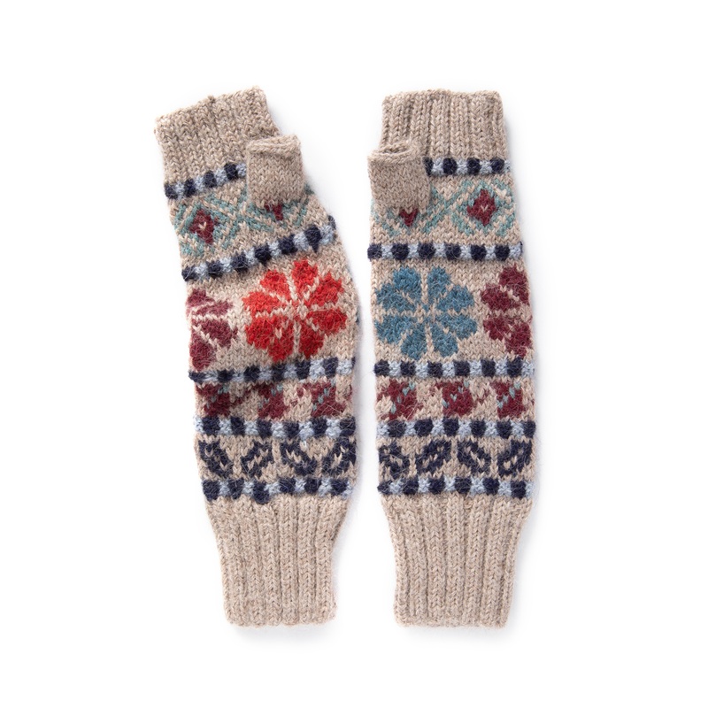 Ampato Fingerless Gloves Print/Pattern One Size