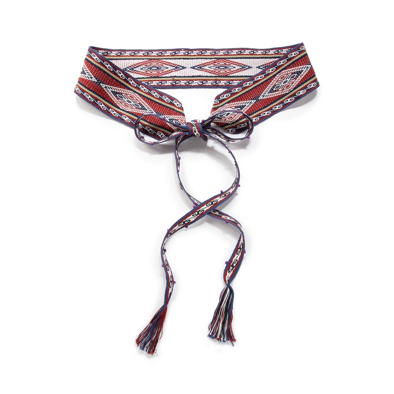Andean Chumpi Tie Belt Print/Pattern S