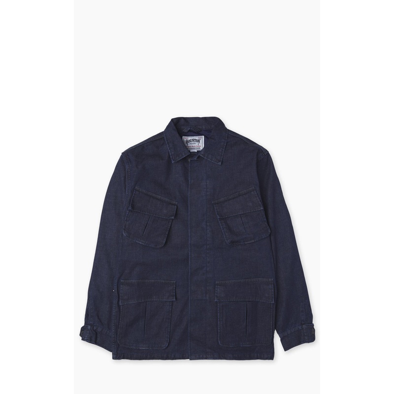 Denim Fatigue Jacket Indigo One Wash S