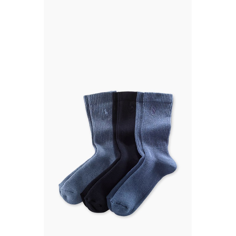 Polo Ralph Lauren Crew Sock 3-Pack Denim Assorted