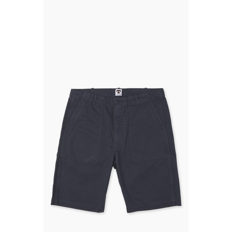 Tellason Fatigue Shorts Herringbone Twill Dark Navy W30