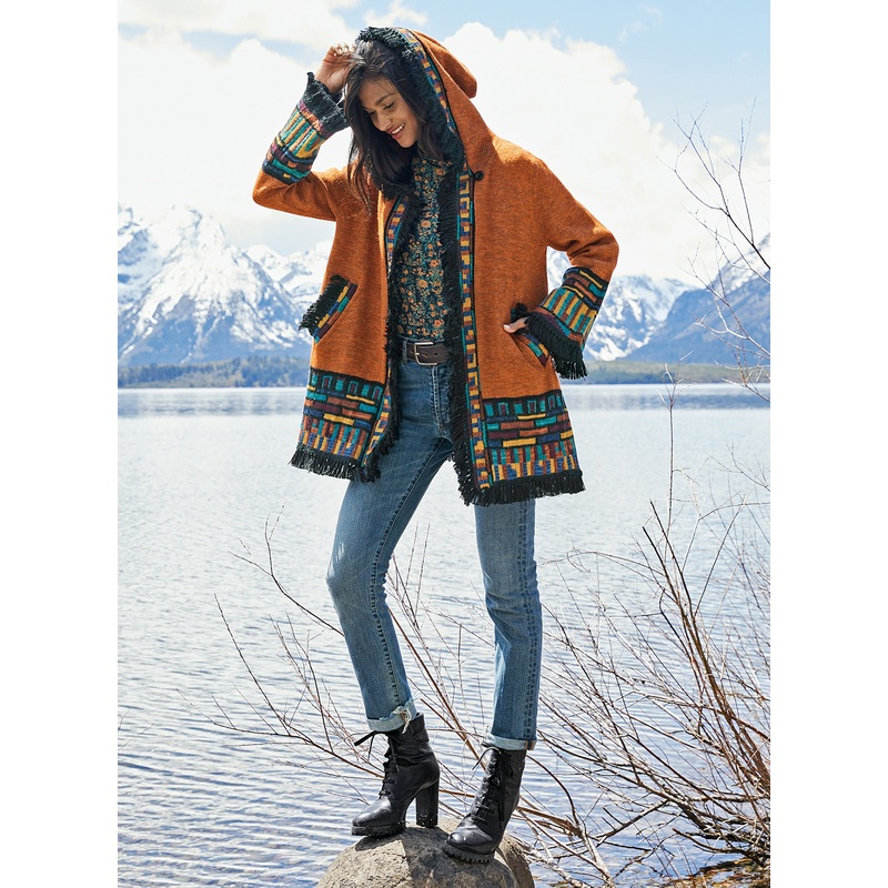 Albright Knit Coat Print/Pattern XS