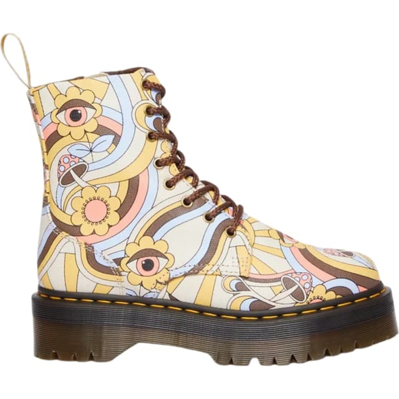 Dr. Martens Jadon Retro Vegan Canvas Platform Boots – Unisex