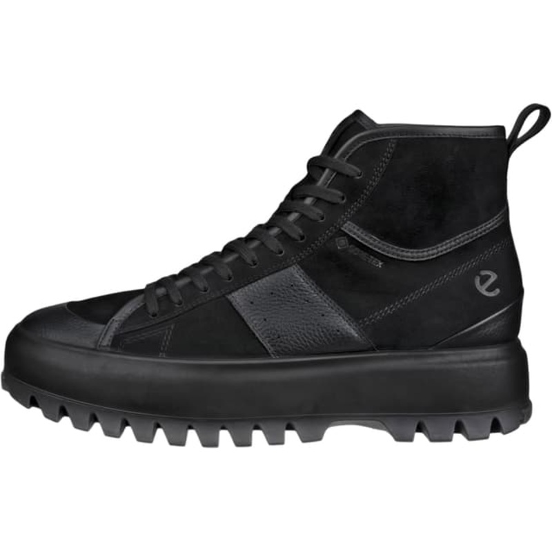 Ecco Street Ace Rugged Nubuck GORE-TEX High-Top Trainer Shoes – Men’s