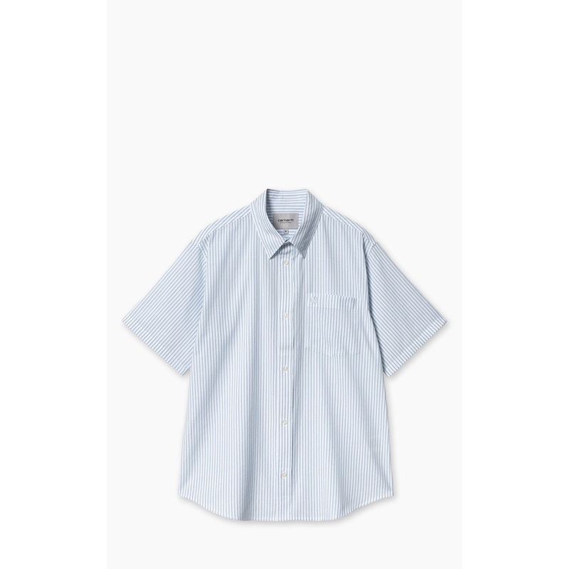 Carhartt WIP S/S Phelps Shirt Phelps Stripe Bluebird S