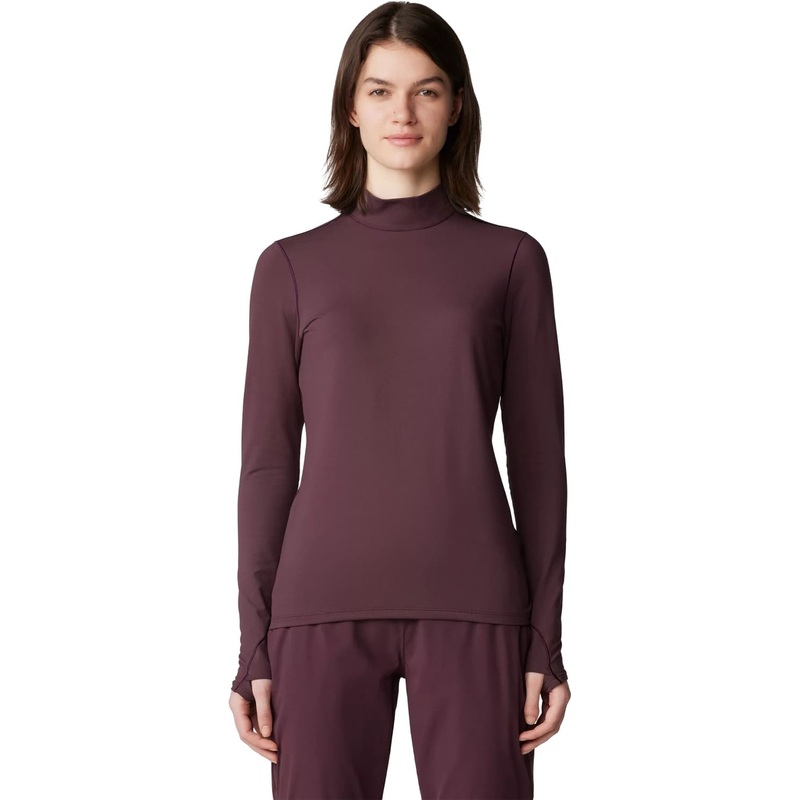 Mountain Hardwear Butter Up Mockneck Base Layer Top – Women’s