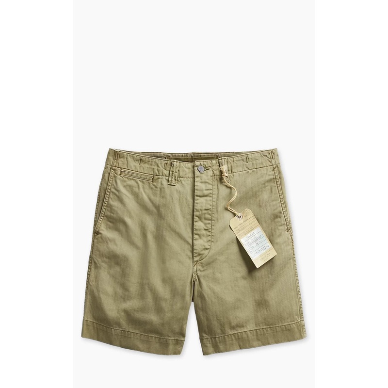 RRL Herringbone Twill Field Short Olive W30