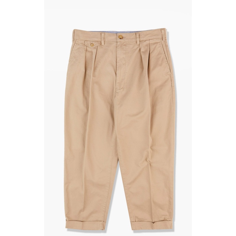 Beams Plus 2 Pleats Twill Chino Khaki XL