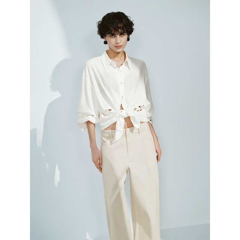 Long Sleeve Shirts White XS