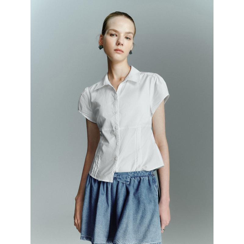 Short Sleeve Shirts White XS