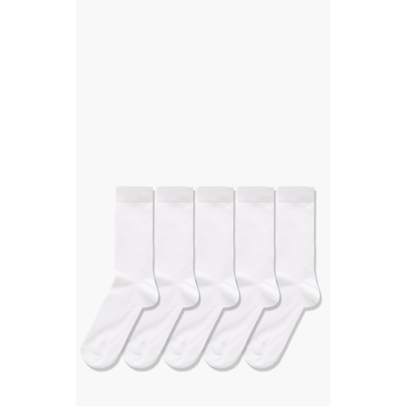 Resterds Bamboo Socks 5-Pack White 40-45
