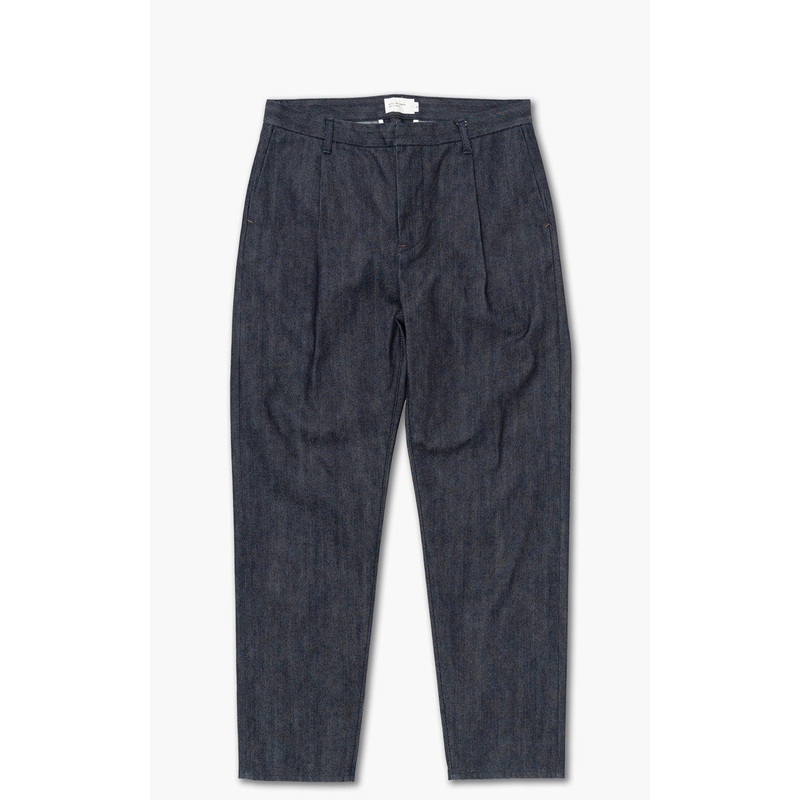 Still By Hand Denim Tapered Pants Navy 1