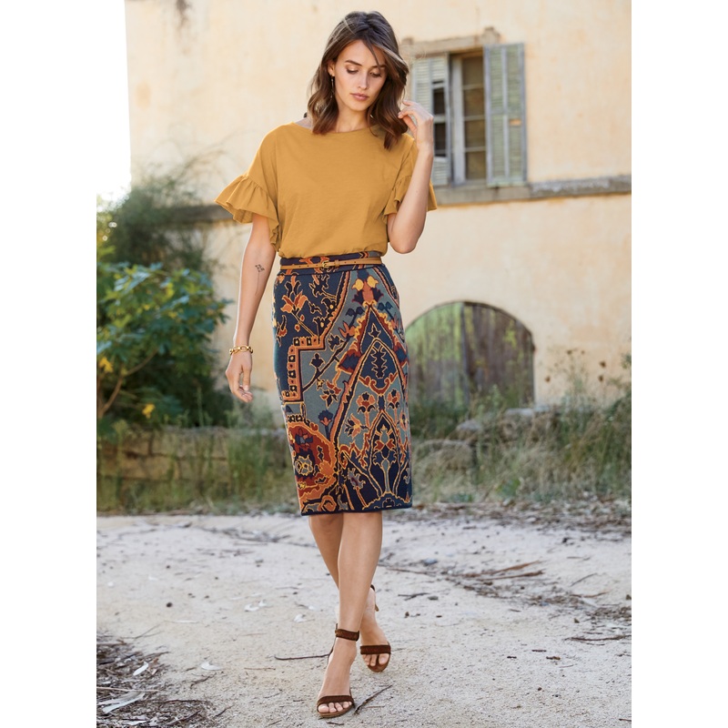 Yasmin Pencil Skirt Print/Pattern XS